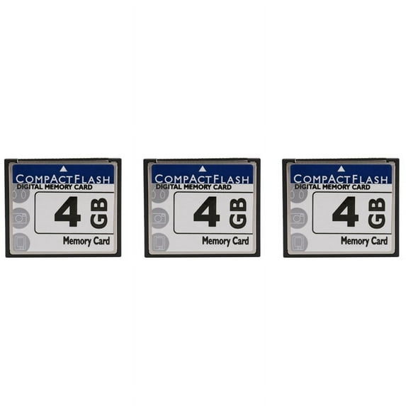 3X Professional 4GB Compact Flash Memory Card(White&Blue)