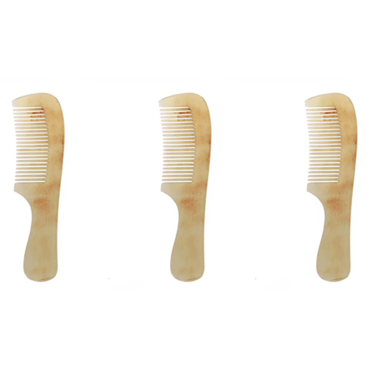 3X Professional Beauty Ox Horn Hair Comb Brush Spa Massage Salon