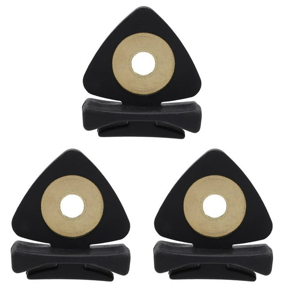 3X Professional Violin Mute Practice Muter for 4/4 3/4 1/2 Violino Viola Practice Accessories, Black