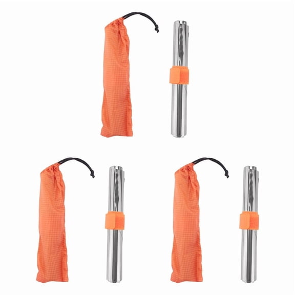 3X Pure Titanium Camping Stove Wind Shield Camping Stove Wind Screen Outdoor Gas Stove Windproof Windshield 15Cm,3 x windproof board 3 x magic belt 3 x storage bag,Silver