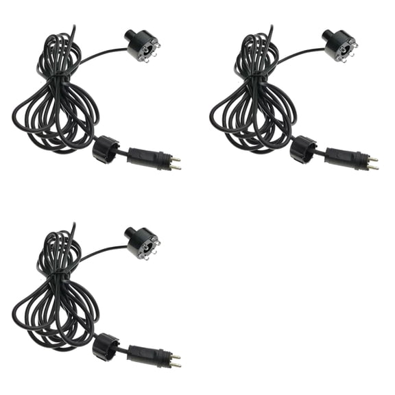 3X RGB 6 LED AC12V Water Fountain Light with 2Pin Connection Underwater Pond Lights Water Feature Lights for Pool