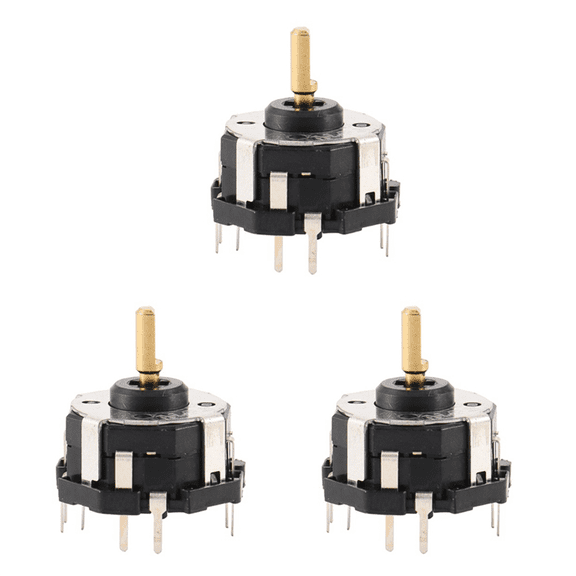 3X RKJXT1F42001 4-Way Switch Car Navigation Encoder Key Rocker Switch with Push Switch Encoder