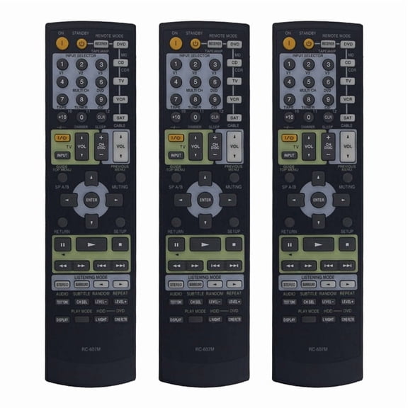 3X Remote Control Replacement RC-607M for Receiver TX-NR708 TX-SR503 H A1