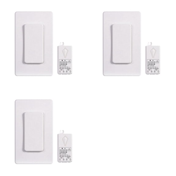 3X Remote Control Socket Wiring-Free Hotel Wireless Remote Control Switch Wireless Light Switch Remote Control Switch