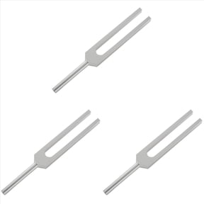 3X Repair 528 Hz. Tuning Fork,3 x 528Hz tuning fork,Silver
