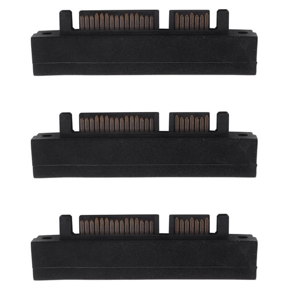 3X Right Angled 90 Degree SFF-8482 SAS 22 Pin to 7 Pin + 15 Pin SATA Hard Disk Drive Adapter