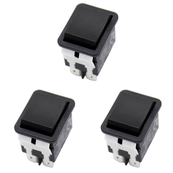3X Rocker Switch, HY12-9-3 6Pins Industrial Electric Rocker Switch 125V/250V Pushbutton