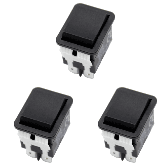 3X Rocker Switch, HY12-9-3 6Pins Industrial Electric Switch 125V/250V Pushbutton