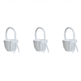 thumbnail image 1 of 3X Romantic Bowknot White Satin Wedding Ceremony Party Flower Girl Basket, 1 of 8