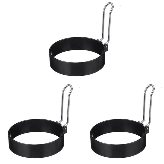 3X Round Egg Pancake Maker Mold,Non Stick Circle Shaper Mold, Kitchen Cooking Tool for Frying McMuffin or Shaping Eggs