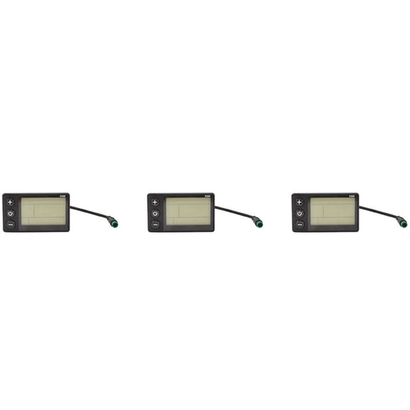 3X S866 Electric Bike LCD Display E-Bike Electric Scooter Display Meter Control Panel with Waterproof Plug