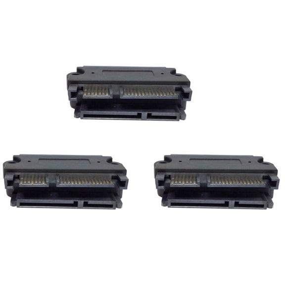 3X SATA 22P 7 + 15 Male to 22Pin Female Convertor Adapter