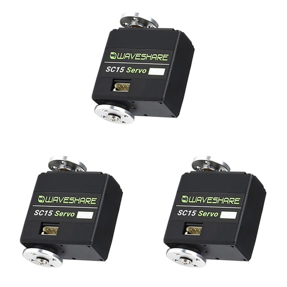 3X SC15 Servo 17Kg.cm High Torque Programmable Serial Bus Servo High-Precision Metal Gear 180 Rotation