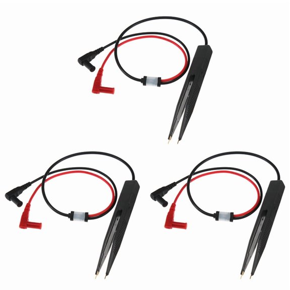 3X SMD SMT Chip Test Clip Multimeter Probe Tweezers for Capacitance Inductance Resistor Measurement Multi-Use Test Tool,3 x SMD SMT Chip Test Clip,As Shown