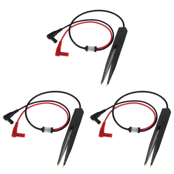 3X SMD SMT Chip Test Clip Multimeter Probe Tweezers for Capacitance Inductance Resistor Measurement Multi-Use Test Tool,3 x SMD SMT Chip Test Clip,As Shown