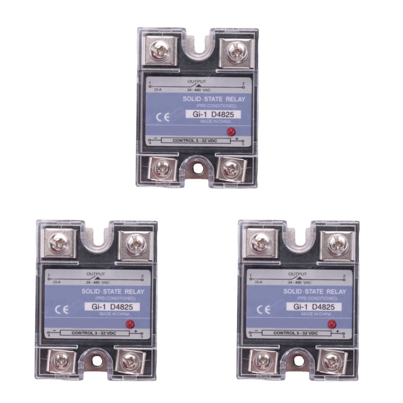 1* 25A RELÈ a stato solido ingresso SSR DC-DC 3-32 V carico DC 5-220 V