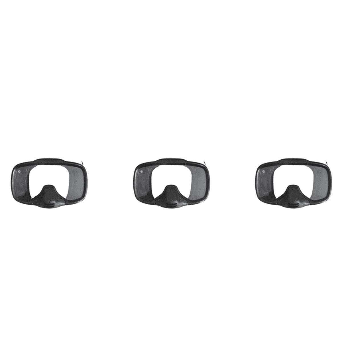 3X Scuba Diving Mask Scuba Free Diving Snorkeling Mask Goggles Professional Underwater Fishing Equipment,3 x Scuba Diving Mask,Black
