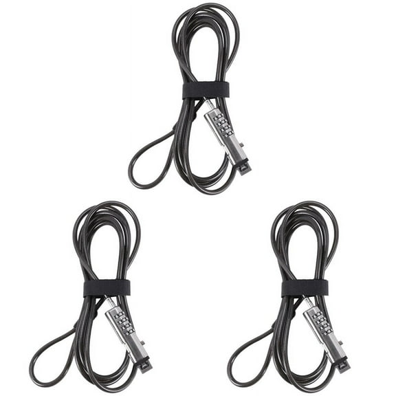 3X Security USB Password Anti-Theft Lock, Used for Anti Theft Function on Laptop, Tablet, Projector, TV