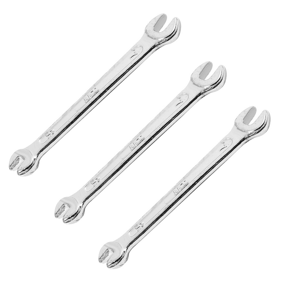 3X Silver Tone 5.5mm x 7mm U Shape Double OpenEnded Wrench Tool
