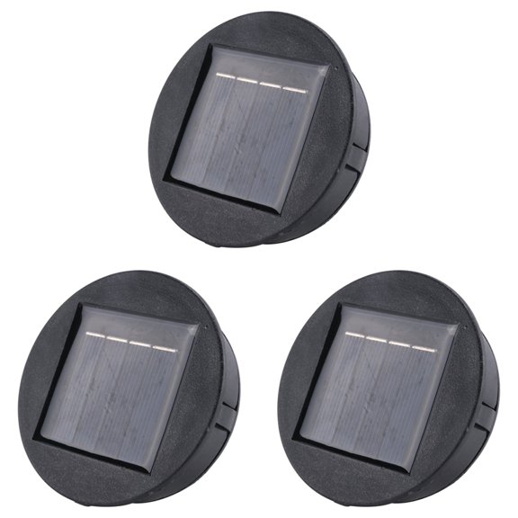 3X Smart Garden Solar Powered Replacement Round LED Light Box Solar Battery Box Solar Cells Li-Ion Battery Charger