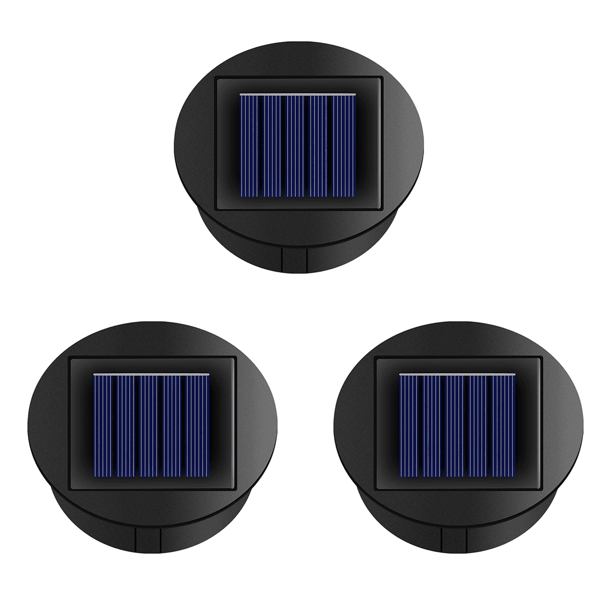 3X Smart Garden Solar Powered Replacement Round LED Light Box Solar