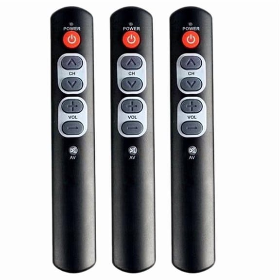 3X Smart Learning Remote Control TV Remote Control 6 Large Buttons for TV, Set-Top Box, DVD, VCR