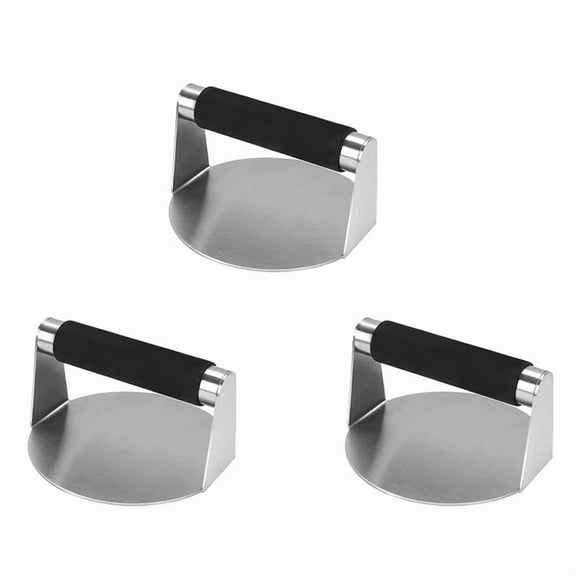 3X Smash Burger ,Hamburger Smasher Tool for Griddle, Stainless Steel Ham Patty ,Grill for Smashburger