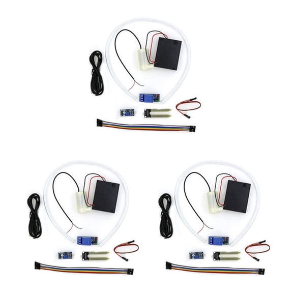 3X Soil Moisture Sensor Kit Automatic Watering System Manager with Mini Water Pump for DIY Kit EK1915
