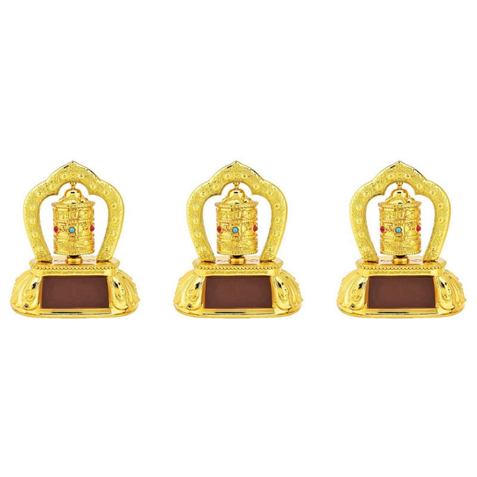 XJU-Car Solar Energy Prayer Wheel, Tibetan Tibet Buddhist Solar Energy Prayer Wheel For Car Interior Decoration 0905 - View #9