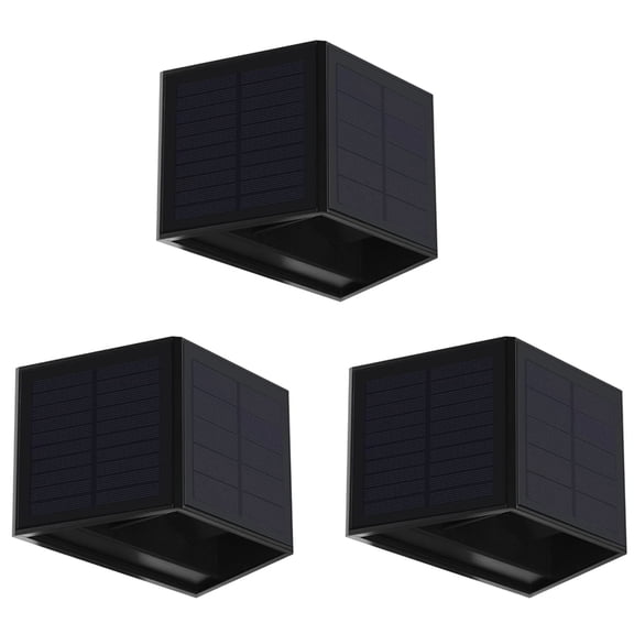 3X Solar Wall Light Outdoor Up-Down Lighting LED Lamp Solar Wall Washing Lights for Courtyard Garden Dimmable