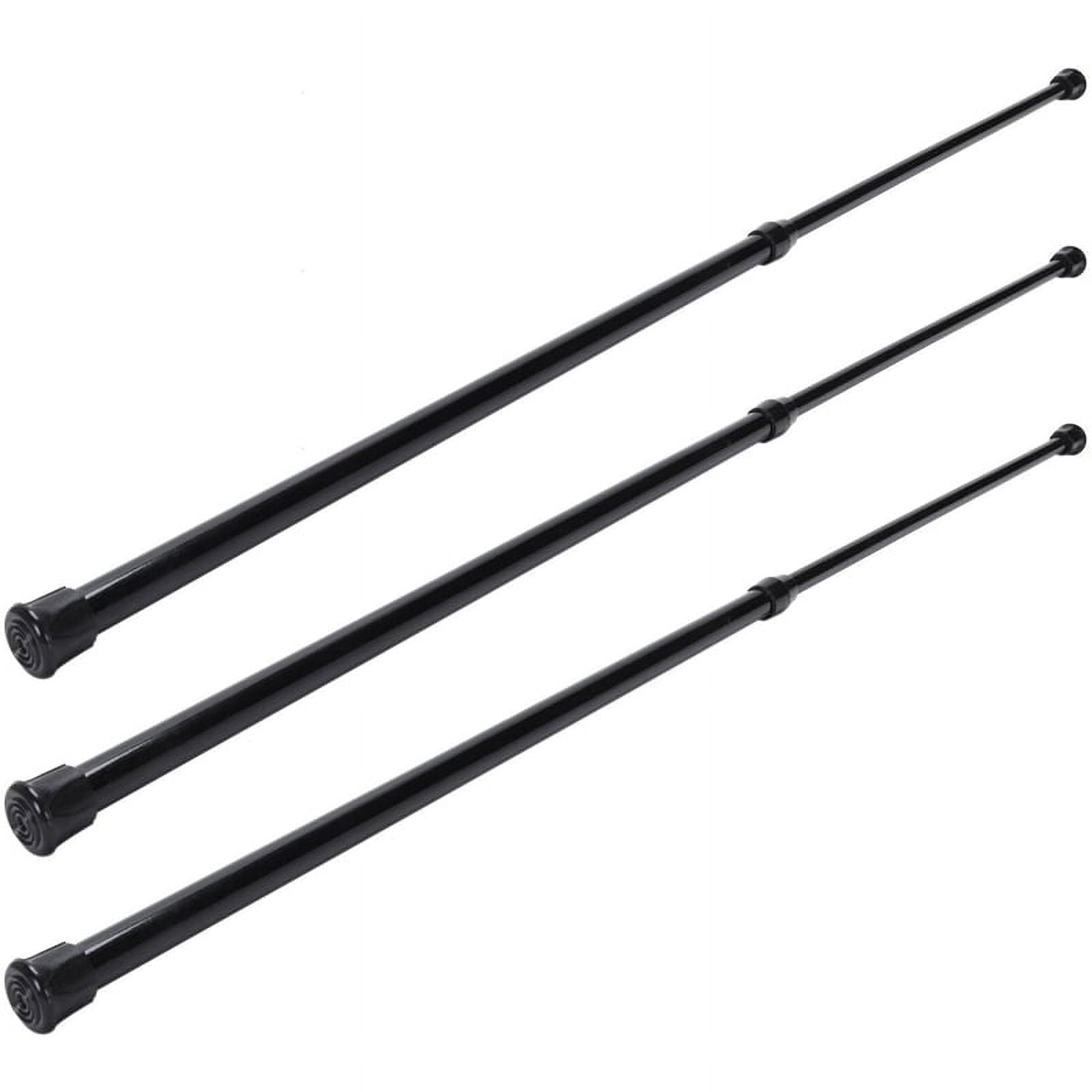 3X Spring Extendable Loaded Curtain Rail Pole Telescopic Bath Window