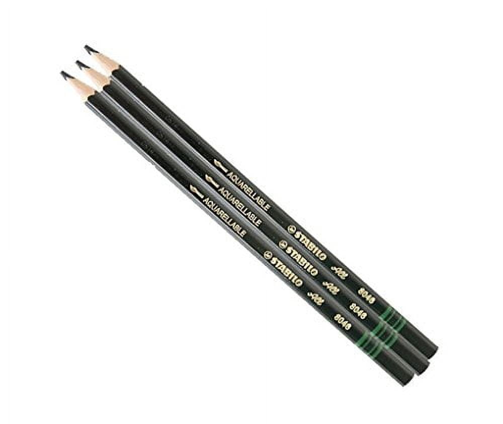 Stabilo-All Water Soluble Marking Pencils - Pack Of 3, Red/Black/White, Pre-Sharpened
