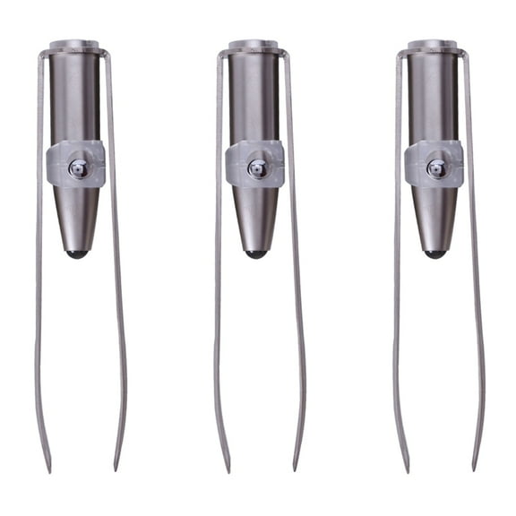 3X Stainless Steel Eyelashes Eyebrow Tweezer + LED Light