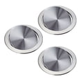 thumbnail image 1 of 3X Stainless Steel Garbage Flap Lid Trash Bin Cover Flush Built-in Balance Swing Flap Garbage Lid for Kitchen Counter, 1 of 6