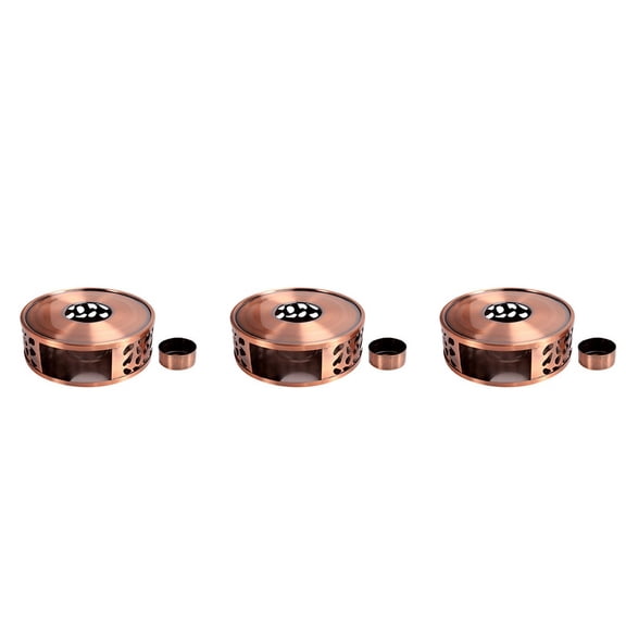 3X Stainless Steel Tea Warmer, Heating Base, Teapot, Warm Tea Stove, Candle Teapot, Tea Set