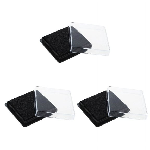 3X Stamp Pad Ink Pad Wedding Letter Document Black