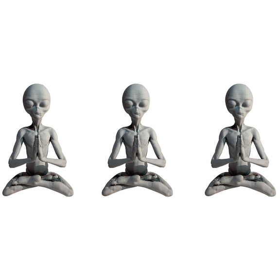 3X Statue Mini Resin Ornament Garden Home Office Yard Art Decor for Indoor Outdoor