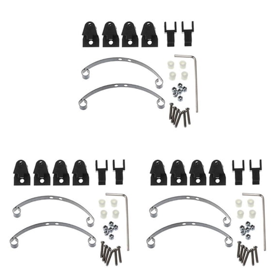 3X Steel Leaf Spring Suspension Set for B14 B16 B24 B36 Ural Q60 Q61 Q62 Q63 Q64 6X6 Black