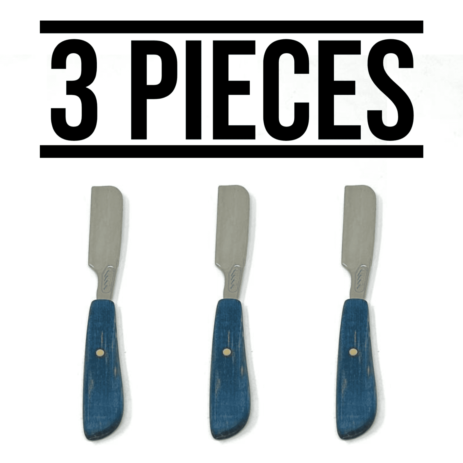 3X Straight Handle Zinc Alloy Japanese Straight Edge Razor Hair Eyebrow Trimming