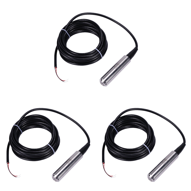 3X Submersible Water 420MA Liquid Level Transmitter Sensor Fuel Tank