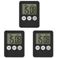 thumbnail image 1 of 3X Super Thin LCD Digital Screen Kitchen Square Cooking Count Up Countdown Alarm Magnet Clock, 1 of 6