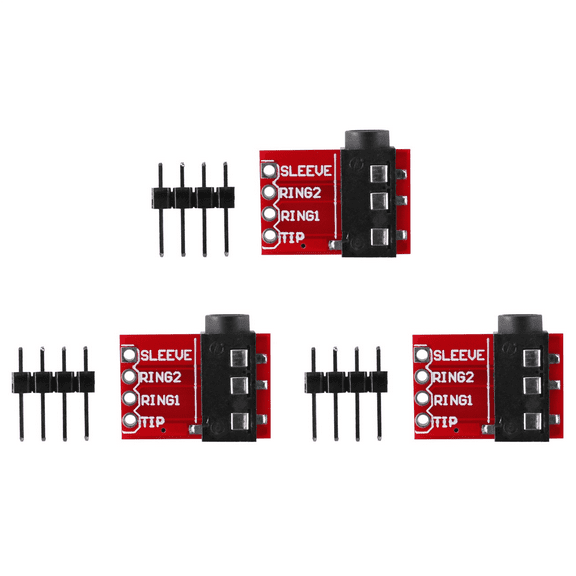 3X TRRS 3.5mm Jack Breakout Board Headphone Video Audio MP3 Professional Connector Module