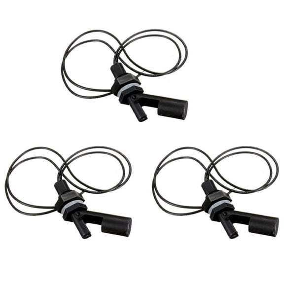 3X Tank Pool Horizontal Water Level Float Switch Liquid Level Sensor Ball - 12V 220V 10W,3 x Liquid Level Sensor,Black
