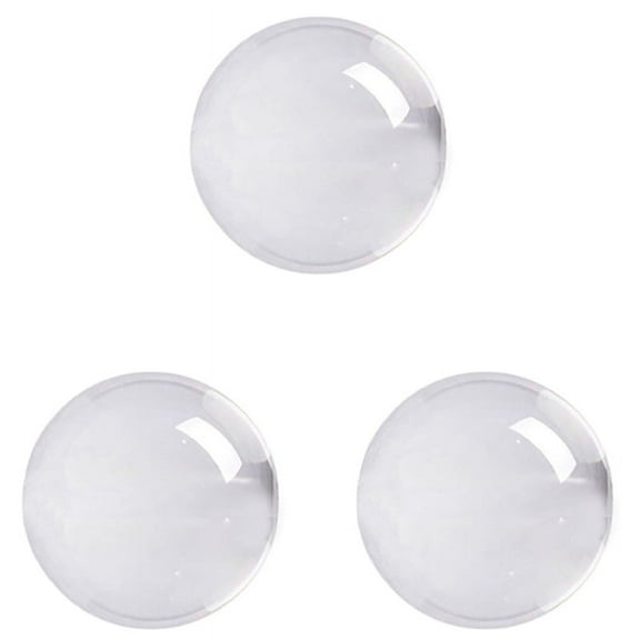 3X Transparent Color Glass Crystal Ball Healing Sphere Photography Props Ball Decor 30mm