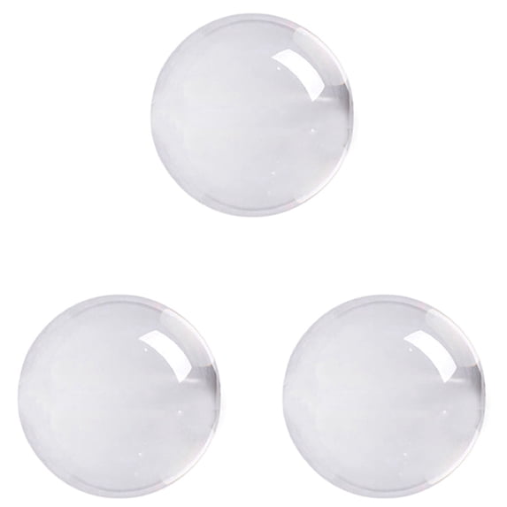 25WM 3X Transparent Color Glass Crystal Ball Healing Sphere Photography Props Ball Decor 30mm