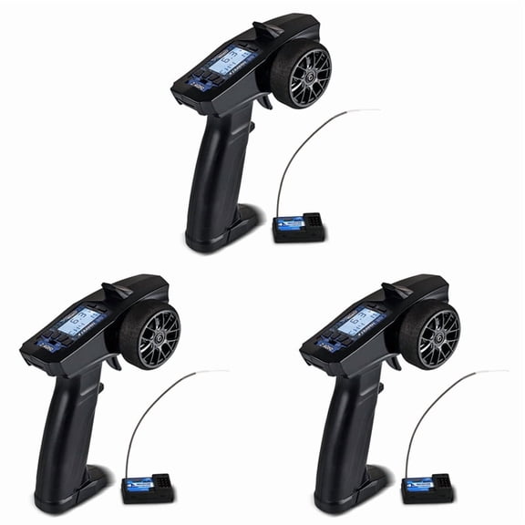 3X Turbo Racing 2.4G 4CH Remote System Lcd Display Radio Transmitter Remote Control with Receiver for RC Car Auto Boat