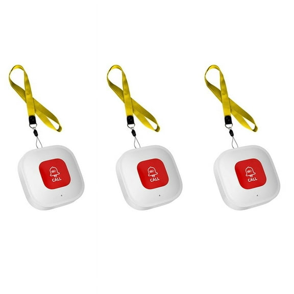 3X Tuya WiFi Smart SOS Call Button Wireless Caregiver Pager Phone Alert Transmitter Emergency Call Button for Patient