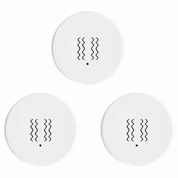 3X Tuya Zigbee Smart Vibration Sensor Tilt Detector Home Security Protection Smart Life App Real-Time Monitor Alarm