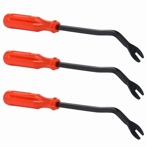 3X U Tip Nail Staple Fastener Rivet Tack Puller Removing Tool Screwdriver Hand Tool Remover for Automotive Motorcycle