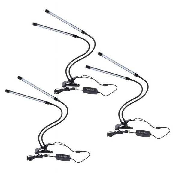 3X USB LED Indoor Grow Light,40W Full Spectrum Phyto Lamps Sunlight White for Plants House Hydroponics Box